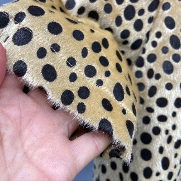 Joyfolie Mia Joy Cheetah Animal Print Faux Fur Jimmie Swing Coat Size 4 NWT - Picture 2 of 10